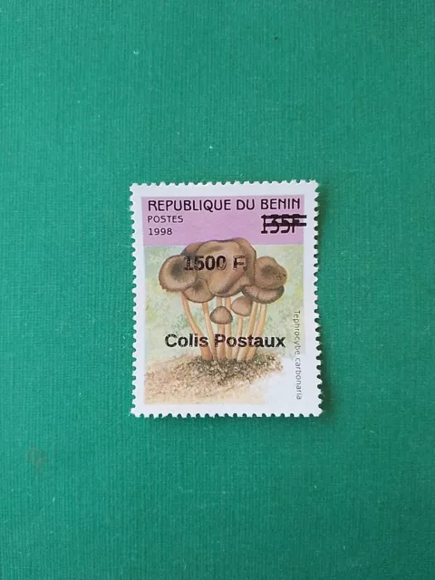 Bénin surchargé overprint 1500f sur 135f MNH neuf Champignon Colis Postaux