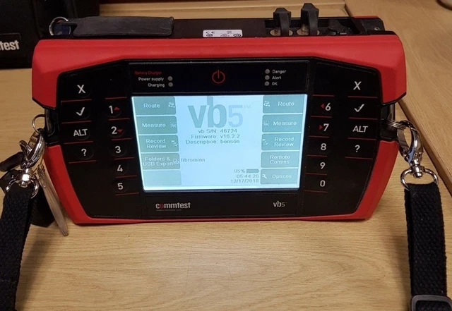 GE COMMTEST VB5 Vibration Analyzer Data Collector With Accessories £ ...