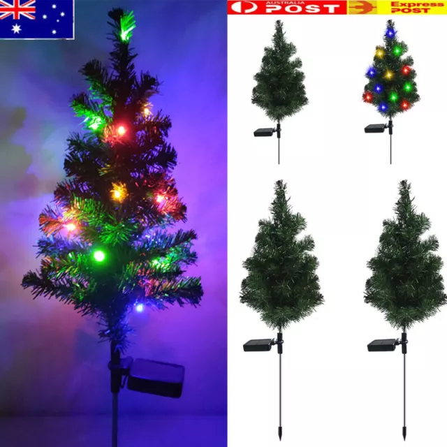 2x,Solar 20LED Star Light Christmas Tree Hanging Solar Powered Prelit Yard Decor