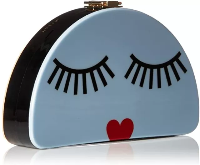 MILLY Solid Eyelash 1/2 Moon Clutch L12102 2