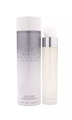 360 White by Perry Ellis 3.4 oz EDT Cologne for Men New In Box