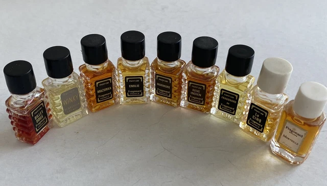 LOT DE 9 Miniatures de Parfum FRAGONAD 2ml grasse Sans boite EUR 24,90