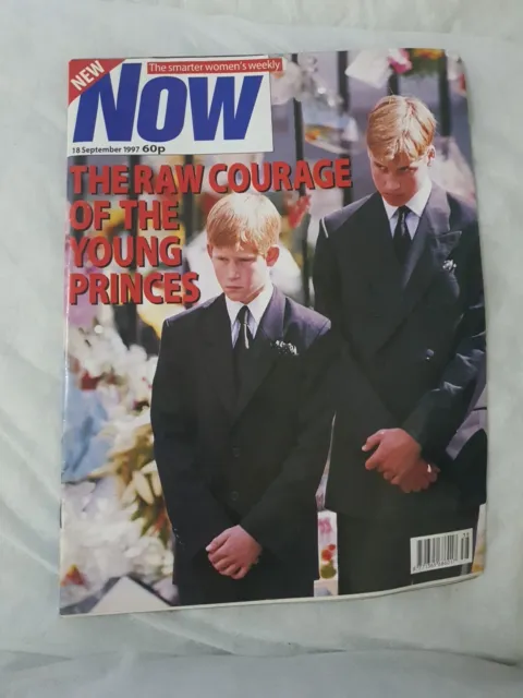 Now Magazine September 18 1997 Prince William & Harry Princess Diana John Travol