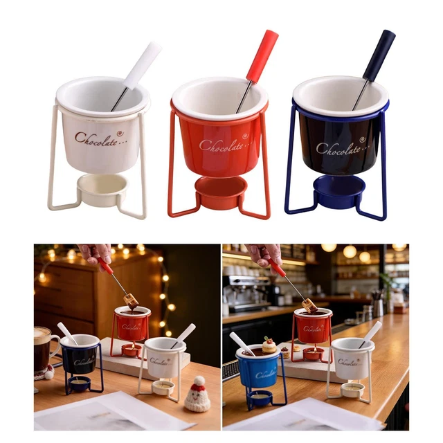 Duqulle Ensemble Personnel De Tasses À Fondue Au Chocolat | Tasse Fondante Au Chocolat en Céramique
