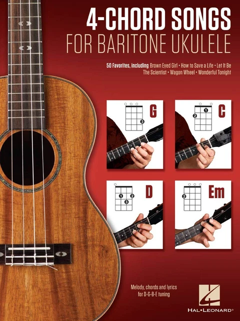 4-CHORD SONGS FOR Baritone Ukulele | Easy Ukulele Songbook with Melody ...