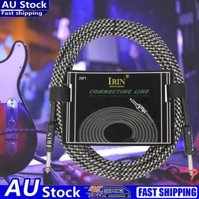 IRIN 3M Guitar Cable Noise Reduction Audio Wire 6.5mm Plug Cord