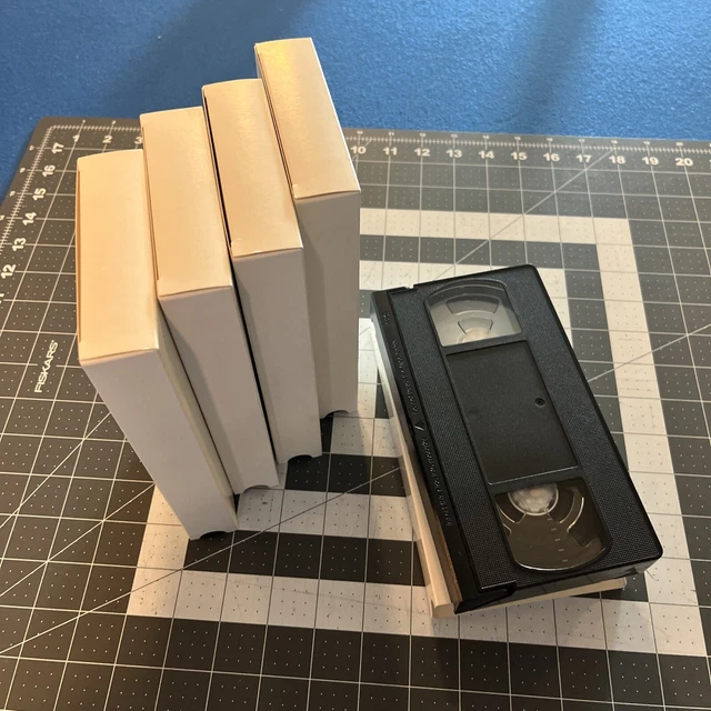 VHS BLANK NEVER Used 120 Minute VCR Tapes White Paper Sleeve Lot Of