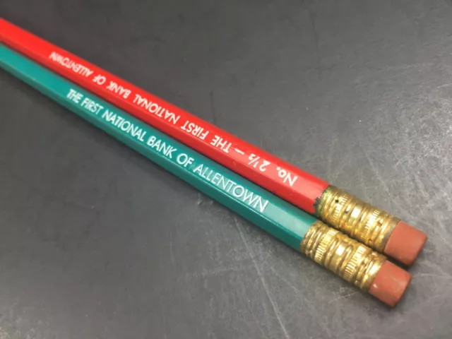 Vintage Advertising Pencil Lot First National Bank of Allentown Pennsylvania PA