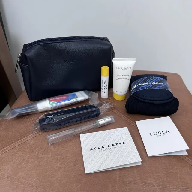 NEW | FURLA Cosmetic Bag x Philippine Airlines Travel Amenity Kit