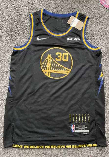 Nike NBA 30 Golden State Warriors Stephen Curry Jersey Yellow 912101-728 US S