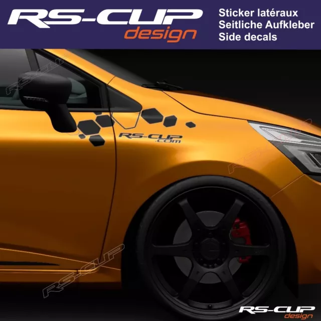 Sticker CUP Autocollant PRO lame avant pare choc Carrosserie Renault Sport  RS