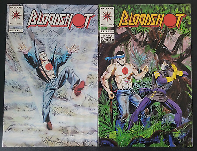 Bloodshot #6 & 7 (1993) Valiant Comics 1St Appearance Of Ninjak! Don Perlin!
