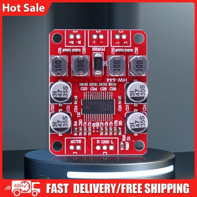TPA3110 Stereo DIY Speaker Amplifier DC 8-26V 12V 15W+15W Power Amplifier Board