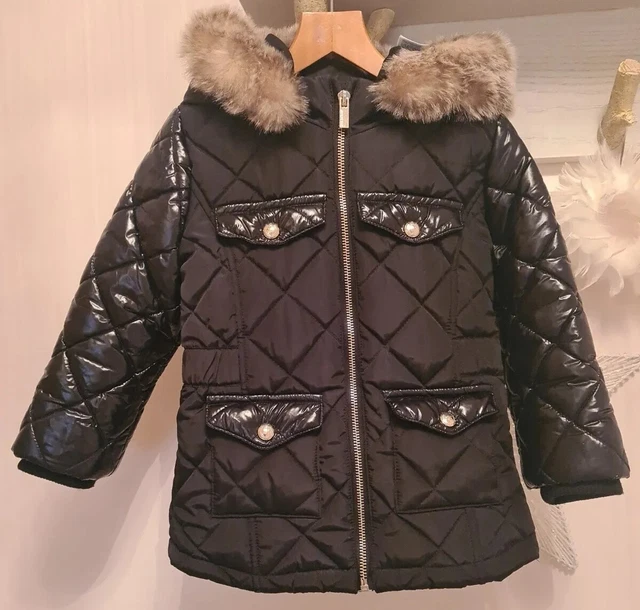 River Island Girls Black Padded Jacket Aged 3-4 Years