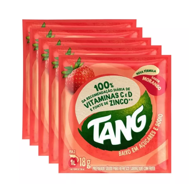 Tang Strawberry Sachets 5x18g - 5 Pack (1 Sachet makes 1 Litre)