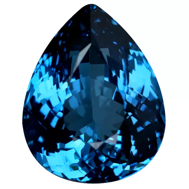 16.28 ct Fabulous Pear (17 x 13 mm) Heated Brazil London Blue Topaz Gemstone