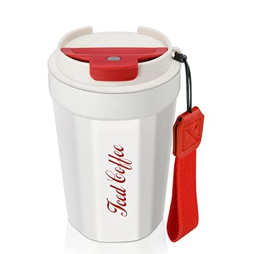 Coffee Travel Mug,12 oz Stainless Steel Tumbler, Vacuum Insulated Tumbler,Cof...