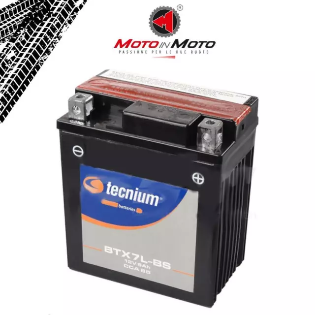 BATTERIA TECNIUM BTX7L-BS = YTX7L-BS x HONDA CA 125 REBEL 1995 1996 1997 1998