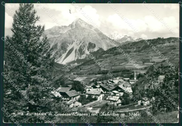 Torino Cesana Torinese Bousson Chaberton Foto FG cartolina KB2795