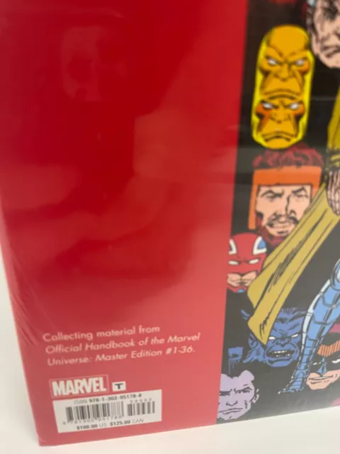 Official Handbook of the Marvel Universe Master Edition Omnibus V1 DM COVER HC 3
