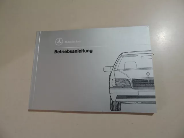 Mercedes-Benz W140 300 400 500 SE SEL S-Klasse Betriebsanleitung 10.1992