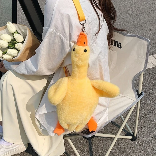 de dessin animé Canard jaune Peluche Sacs à main Sac d'épaule Sac à bandoulière