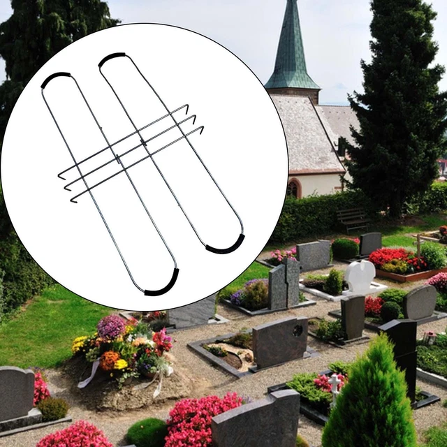 Headstone Flower Saddle Cemetery Saddles Rustproof Bendable Stable Arrangements