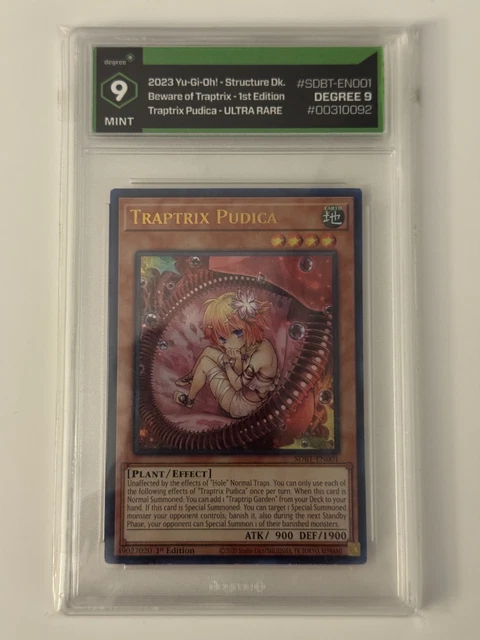Carta Yu-Gi-Oh! Traptrix Pudica – SDBT-EN001 – Ultra Rara – 1ª Edición