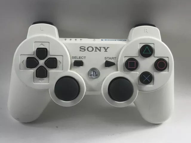 White Genuine Sony Playstation PS3 DualShock 3 Wireless Controller OEM