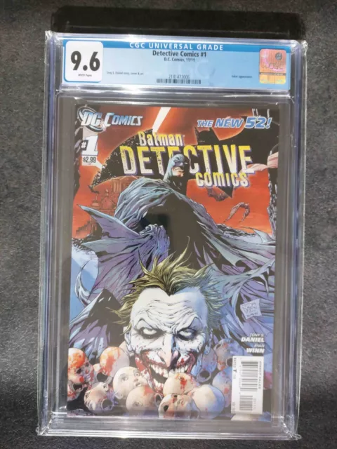 Comic US: Batman Detective Comics #1 CGC 9.6 New 52 Joker Cover DC 2011