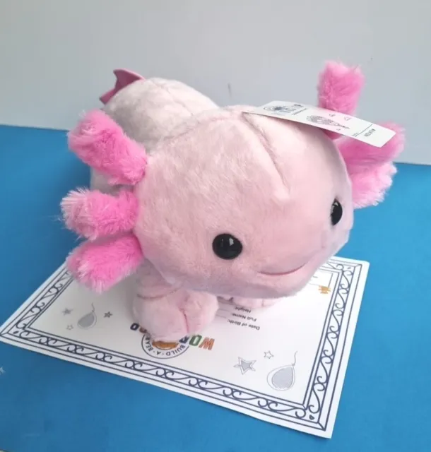 Build A Bear Axolotl Pink Plush Axolotl Fish BNWT