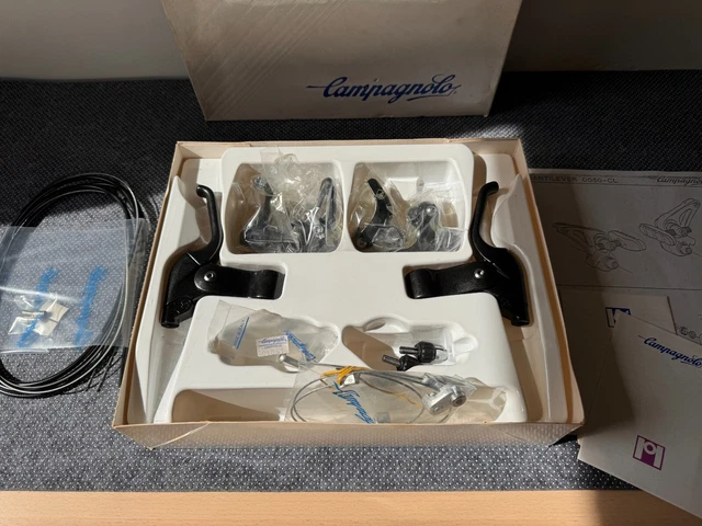 Jeu De Manivelles Triple Campagnolo Euclid/Centaur/Record 175 Mm Pour VTT - Occasion, Marques D'usure Normales