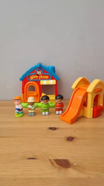 ELC Happyland Toy Shop & Playground Slide With Space Figures
