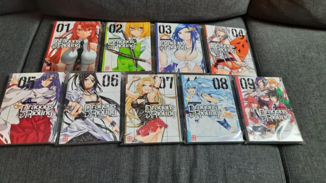 Dragons Rioting Manga 1-9 Komplette Reihe von Tsuyoshi Watanabe