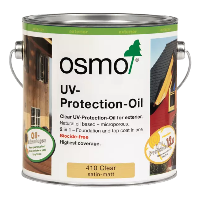 Aceite de protección UV Osmo - Puerta / Ventana / Valla / Revestimiento de madera para exteriores