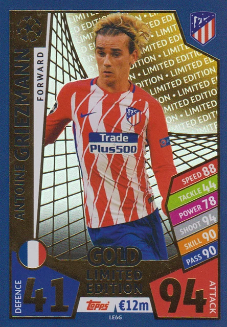 antoine griezmann yugioh card MATCH ATTAX CHAMPIONS League 17/18 - LE6G Limited Edition GOLD £5.70 Griezmann será embajador de Yu-Gi-Oh