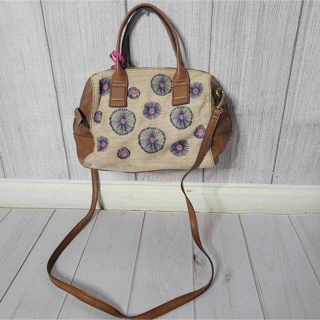 FOSSIL JORI LARGE Leather Grey Satchel BNWT RRP 189.00 60.00
