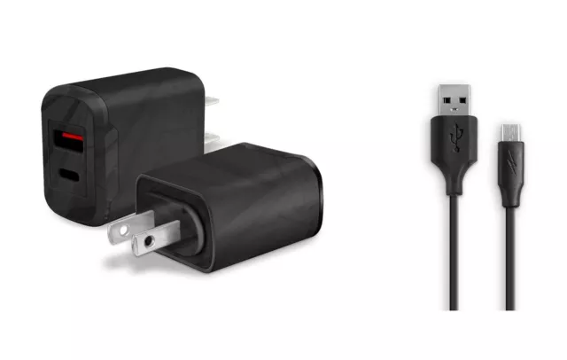 Wall Home AC Charger+6ft USB Cord Cable for Amazon Kindle Paperwhite (10th gen)