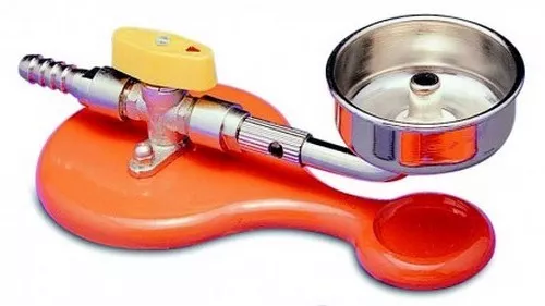 Mechero De Gas Natural + Cubeta De Cera. Burner Wax Pot Dental Laboratory.