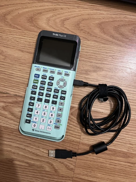 Texas Instruments TI-84 Plus CE Graphing Calculator Mint Green with Cover
