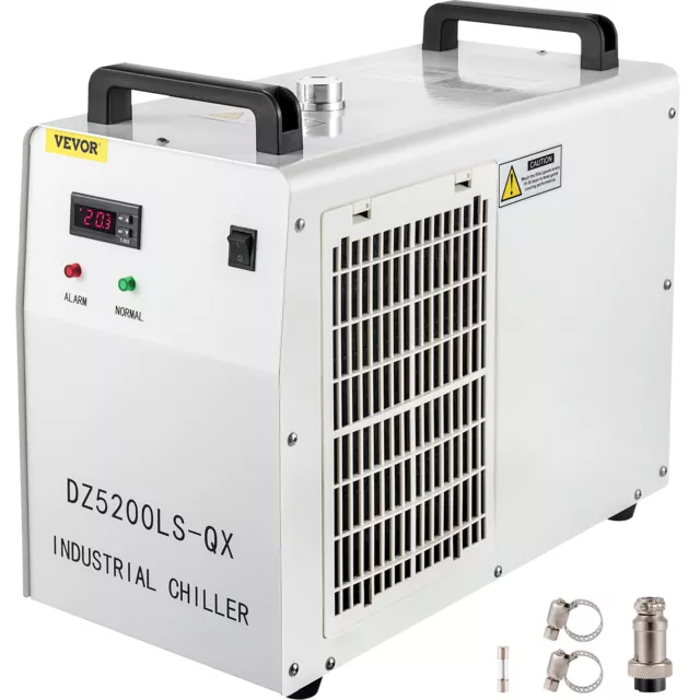 VEVOR CW5200 Laser Industrial Water Chiller Upgraded 16L/min for CO2 Cutter Tube