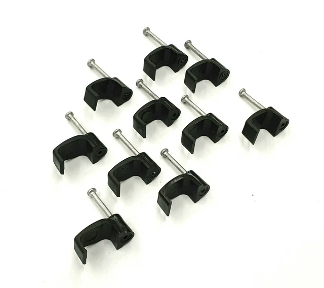 TWIN AERIAL SATELLITE CABLE CLIPS TWIN/SHOTGUN RG6/100 DOUBLE X 100 ...