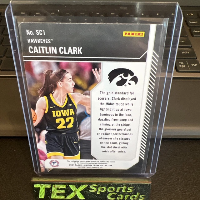 Caitlin Clark 2024 Panini Donruss Floating Heats SP /199 APG Graded Gem