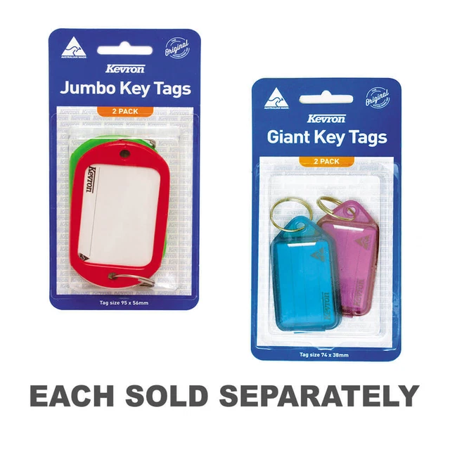 Porte Cle Etiquette Lot De 50 étiquettes Porte-clés Kevron + Inserts Papier - Multicolores, Pratiques Et Personnalisables Lot 50 étiquettes Couleurs