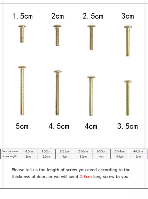 Brass Wardrobe Door Knob Cupboard Drawer Pulls Dresser Kitchen Cabinet Handle 2