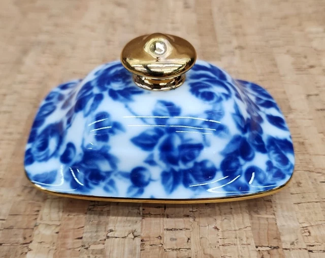 ROYAL DANUBE #1866  Calico Porcelain Tea Coffee Pot LID ONLY Replacement Part