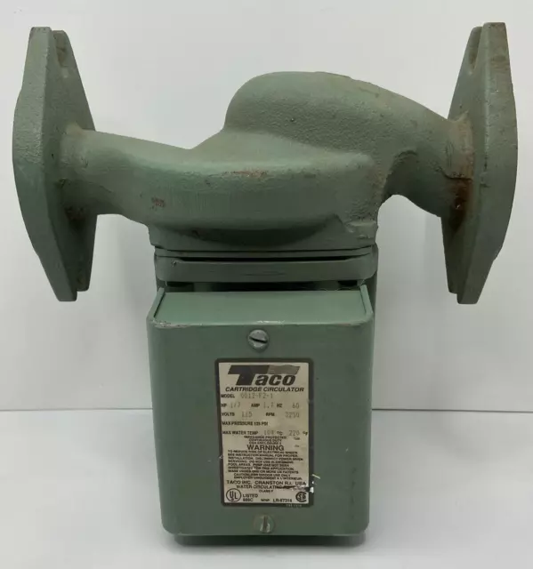Taco 0012-F2-1 Cast Iron Circulator pump (HV Equivalent), 1/7 HP NOS GB