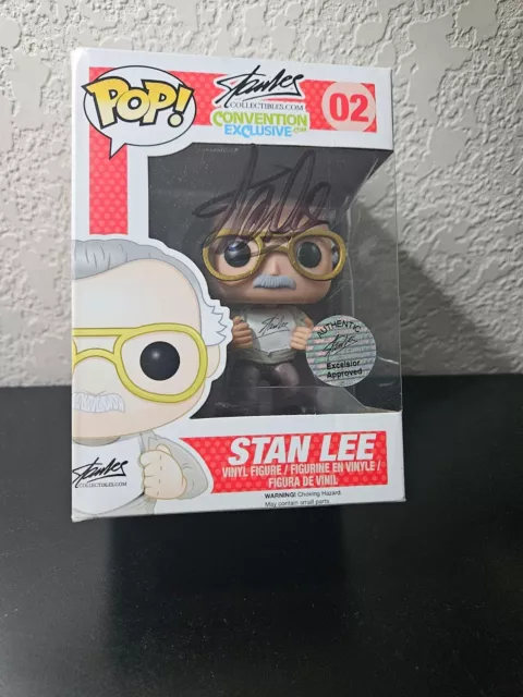 Stan Lee signed autographed funko pop! exclusive Excelsior Approved