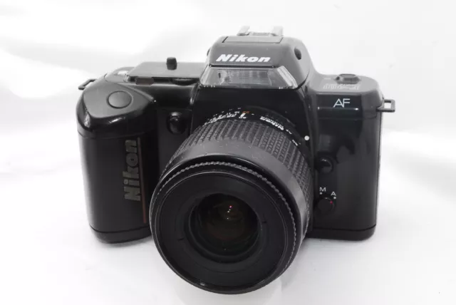 (7660) Nikon F-401 QD 35mm SLR Film Camera AF Nikkor 35-80mm Zoom Lens, EXC!!