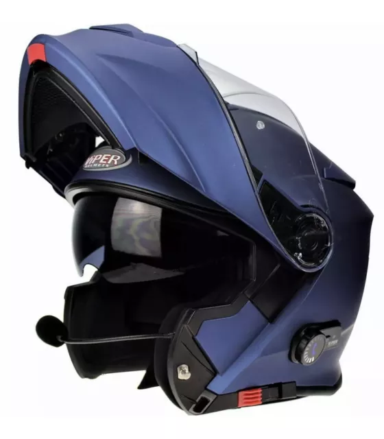 Viper RS-V151 Bluetooth + 3.0 Casco modulare de moto Caschi Modulari  Motorino ACU Oro Timbrato, Prezzi e Offerte